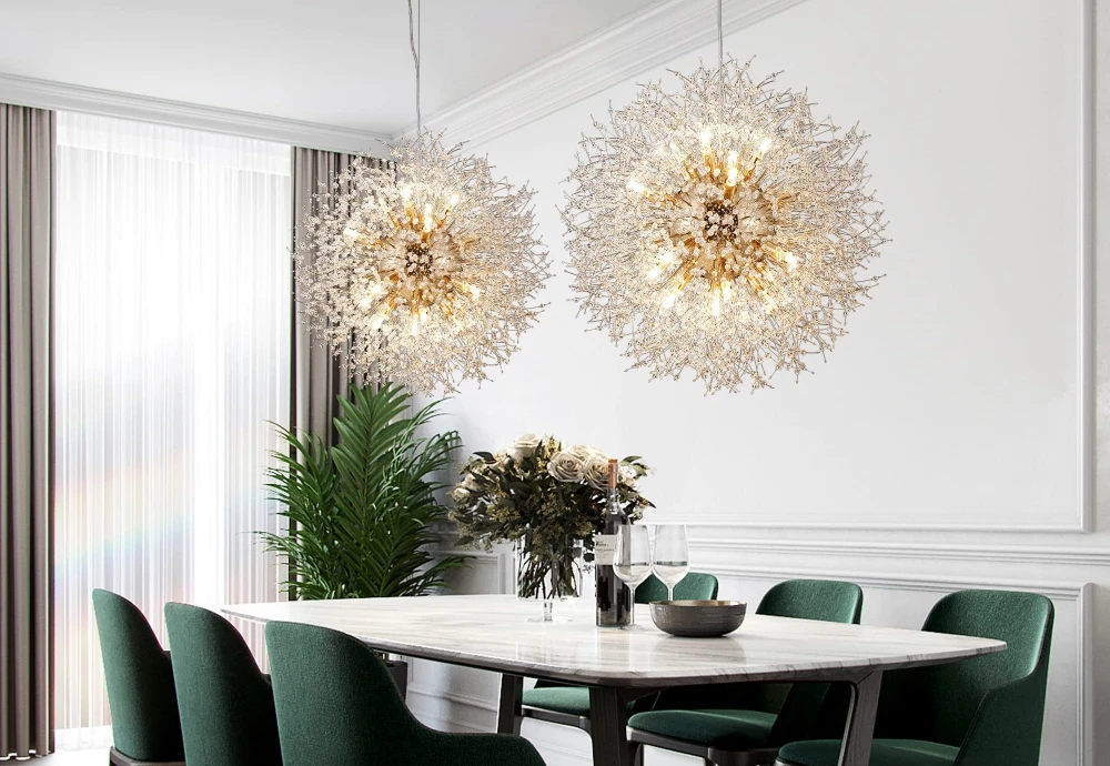 modern globe chandelier