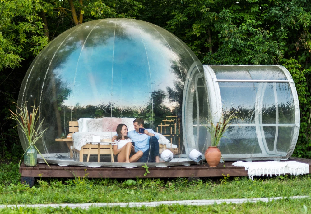 inflatable outdoor bubble tent